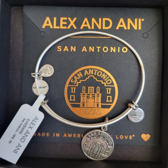 Alex and Ani Silver Bracelet - San Antonio - Picture 1 of 3